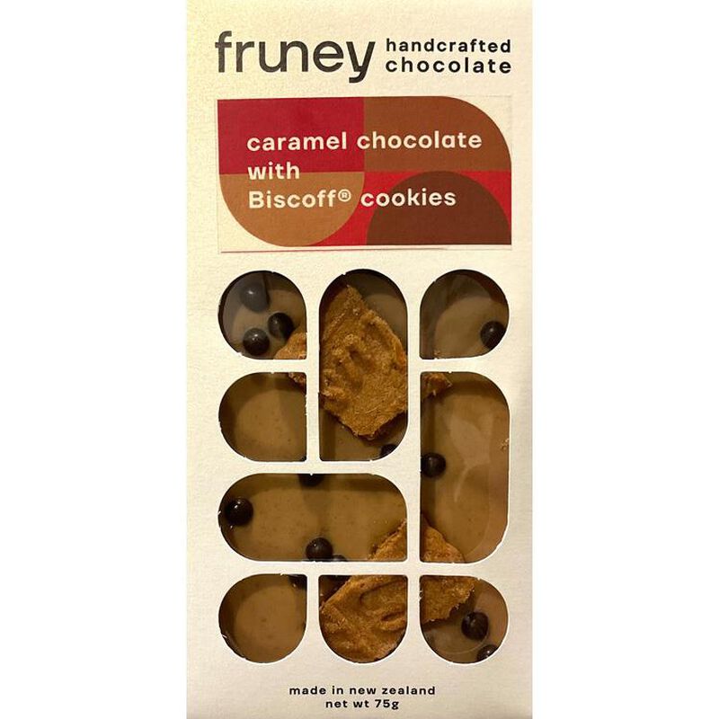 fruney Caramel Choc with Biscoff Cookies 75g image number 0