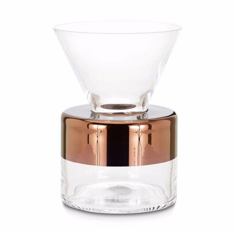 Tom Dixon Tank Vase Medium Mouth Blown Glass & Copper 19cm image number 0