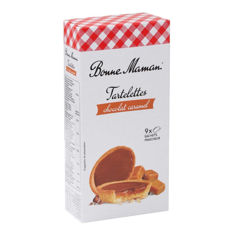 Bonne Maman Chocolate and Caramel Tartlet 135g image number 0