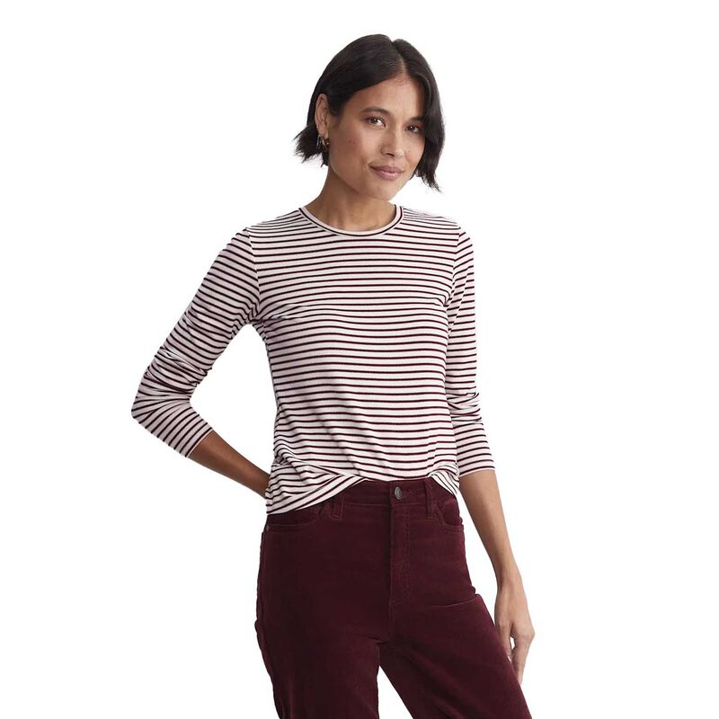 Sportscraft Stripe Lurex LS Magic Tee image number 0