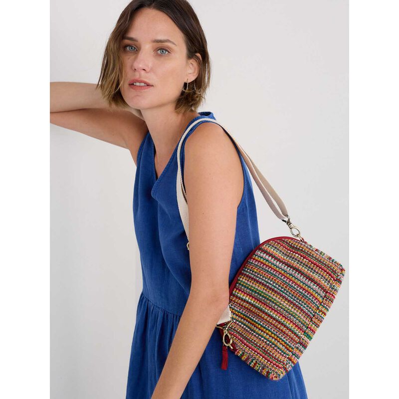 Seasalt Cornwall Flourish Cross Body Bag Symphorian Weave Multi image number 1