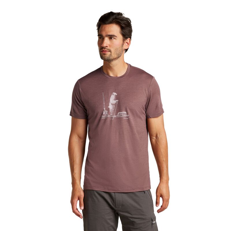 Icebreaker M Merino 150 Tech Lite SS Tee Polar Paddle image number 4