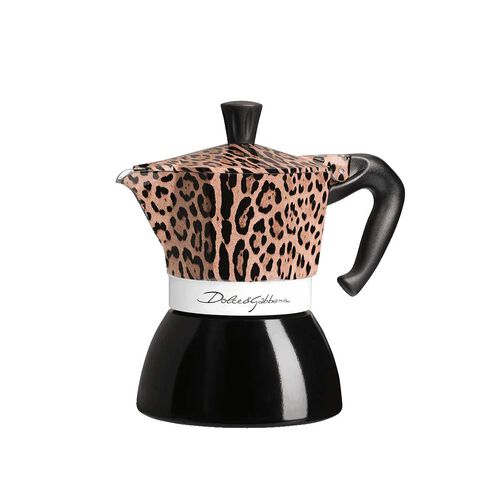 Bialetti x Dolce & Gabbana Moka Induction 4 Cup Leopardo