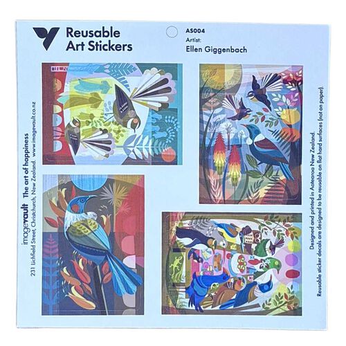 Ellen Giggenbach Bird Art Stickers