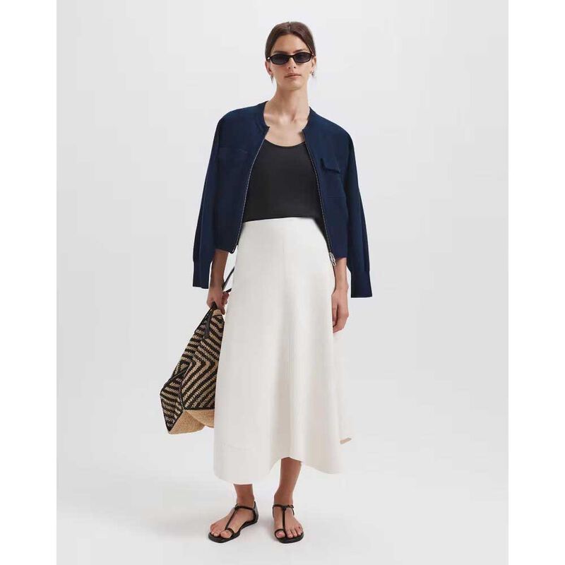 SABA Viv Faux Leather Midi Skirt image number 3