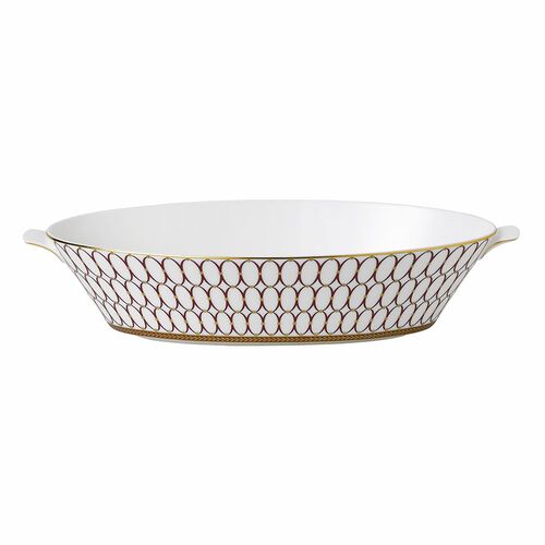 Wedgwood Renaissance Red Open Oval Vegetable Bowl