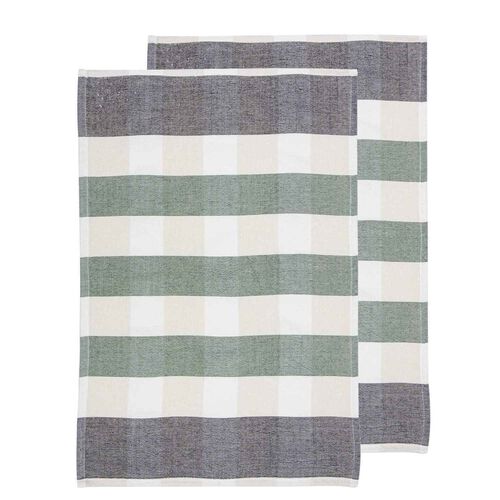 Ladelle Bailie Terry Charcoal 2Pk Kitchen Towel