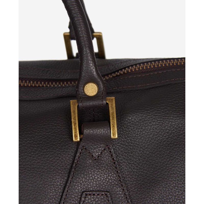 Barbour Leather Medium Travel Holdall image number 3