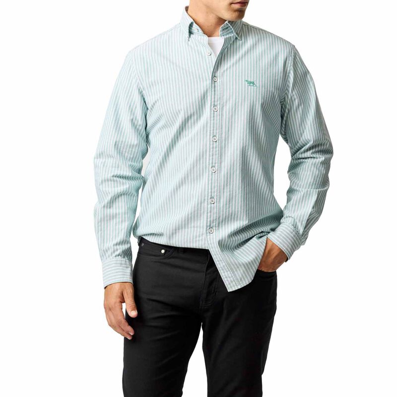 Rodd & Gunn Gunn Oxford Stripe 4 Ls Of Shirt image number 4