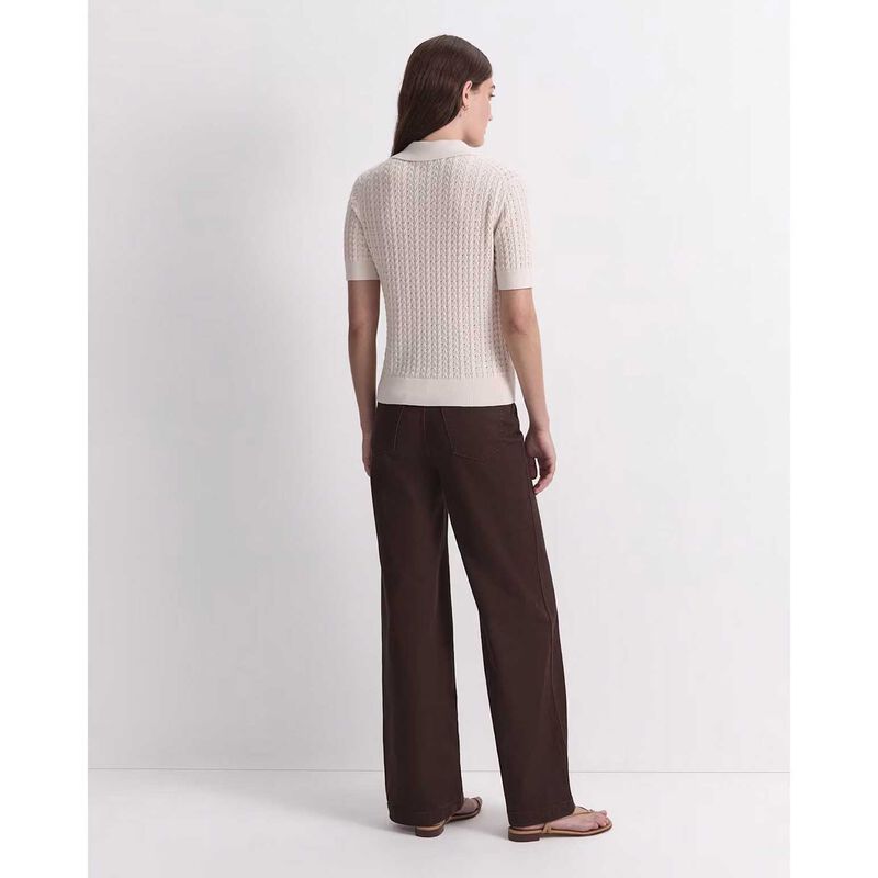 Sportscraft Elka Pointelle Polo Knit image number 5