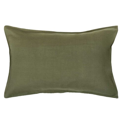 Wallace Cotton Olive Loft Linen Standard Pillowcase Set