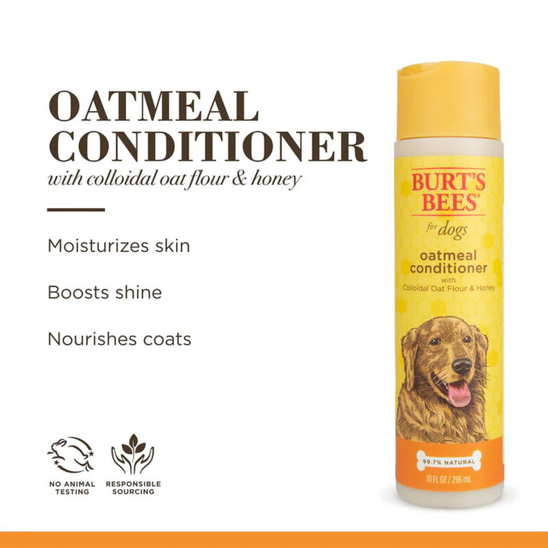 Burt's Bees Oatmeal Dog Conditioner With Colloidal Oat Flour & Honey 296ml image number 1
