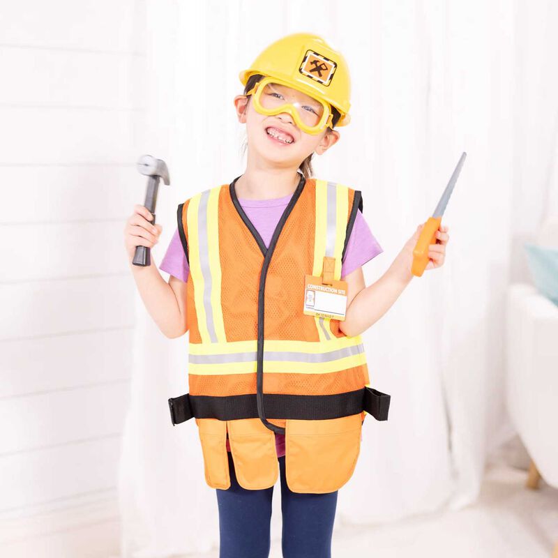 Melissa & Doug Construction Worker Costume Set image number 1
