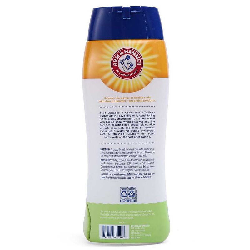 Arm & Hammer 2In1 Shampoo & Conditioner - Cucumber Mint 591ml image number 1