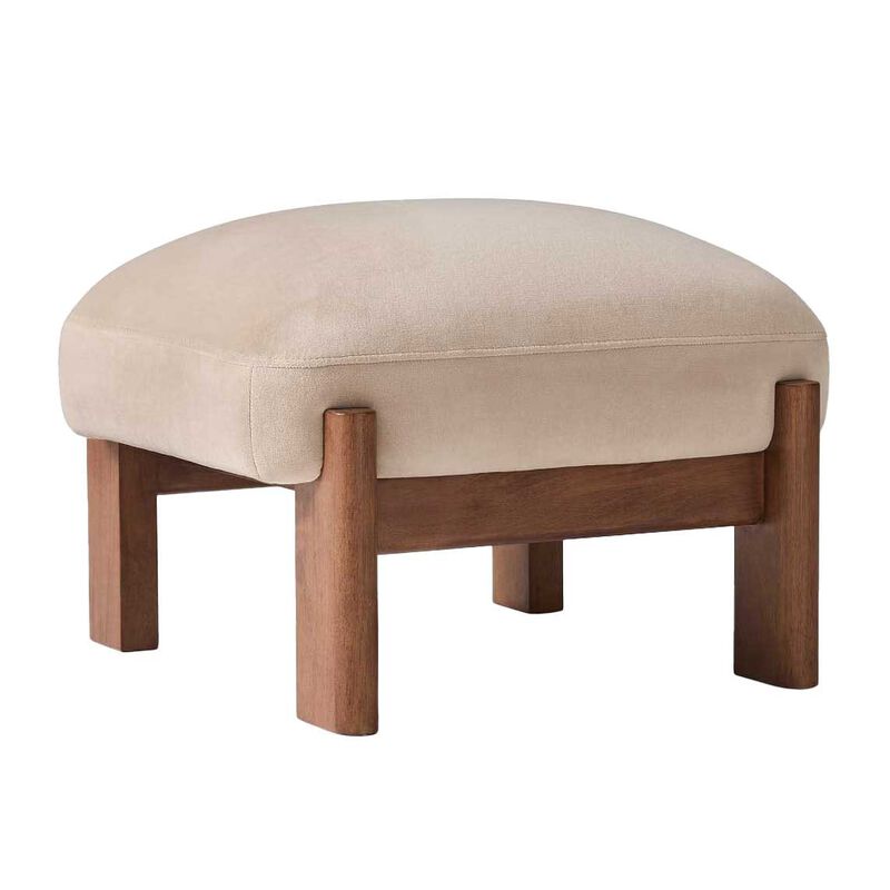 West Elm Nils Ottoman Clay image number 0