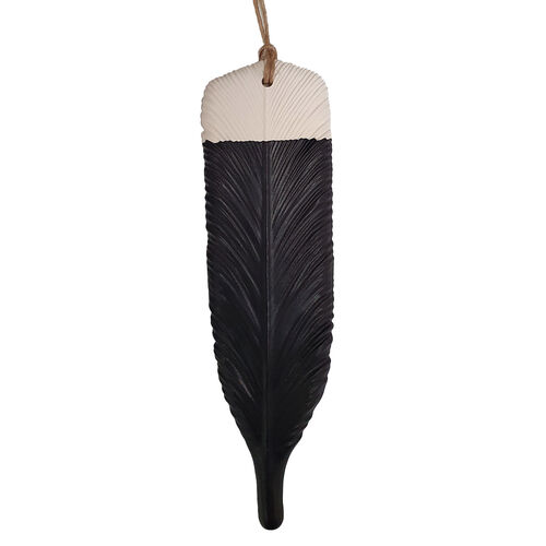 Michelle Bow Ceramics Hanging Huia Feather Large 20cms