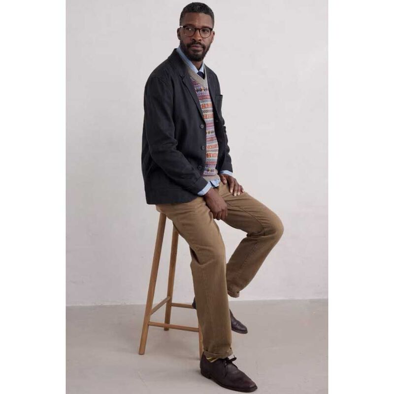 Seasalt Cornwall Mens Tollgate Jacket Inkwell image number 3