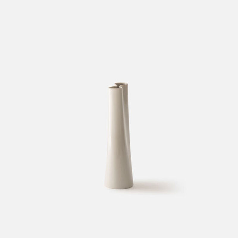 Citt&agrave; Pinch Vase Bone T 9x11.36x30cmh image number 3
