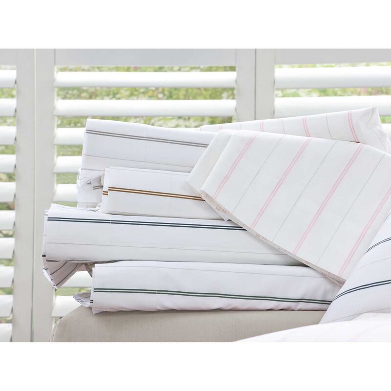MM Linen Cape Stripe Pillowcase Set - Ochre image number 2