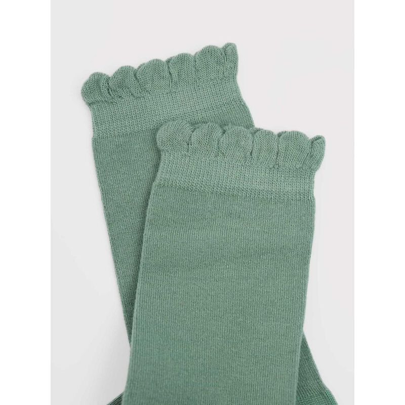 Seasalt Cornwall Scallop Sailor Socks - Foliage image number 1