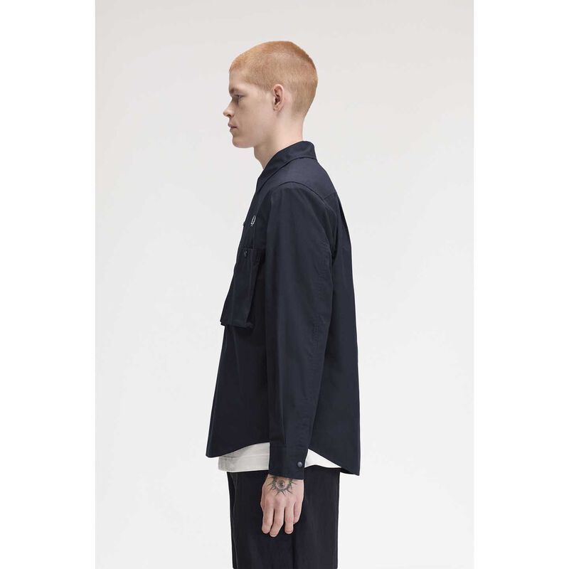 Fred Perry Relaxed Cotton Overshirt image number 2