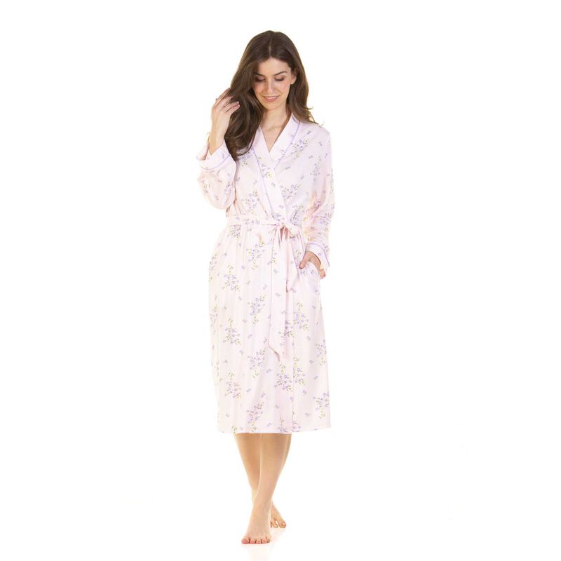 La Marquise Primrose In Bloom Cotton Rich Wrap Robe image number 2