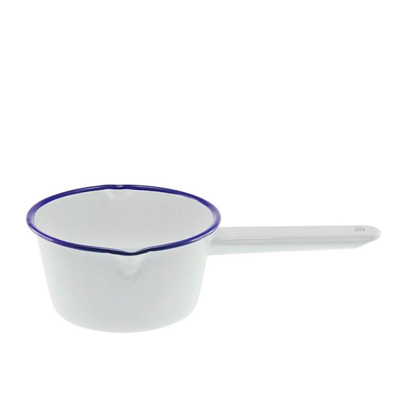 Falcon Enamelware Blue Rim Milk Pan - 14cm image number 0