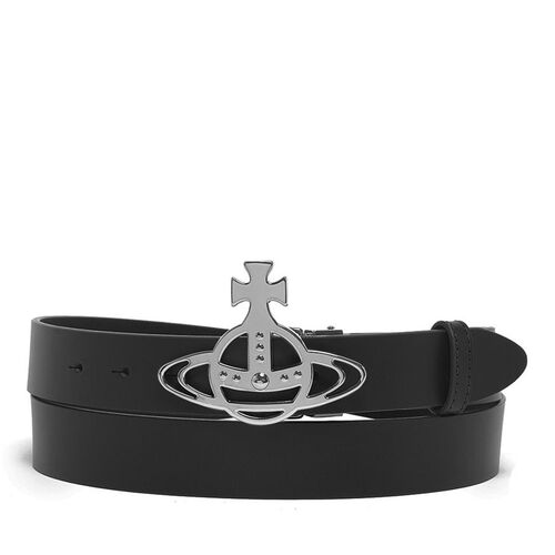 Vivienne Westwood Line Orb Buckle Belt/Silver