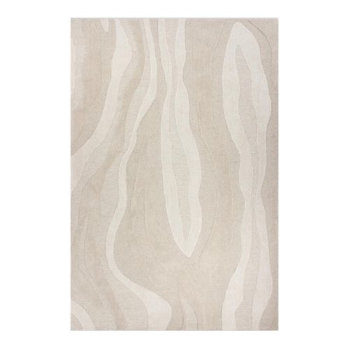 Baya Shoreline 100% Wool Rug 200x300 - Sand