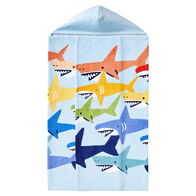 Pottery Barn Kids Rainbow Shark Kid Wrap Rainbow image number 1