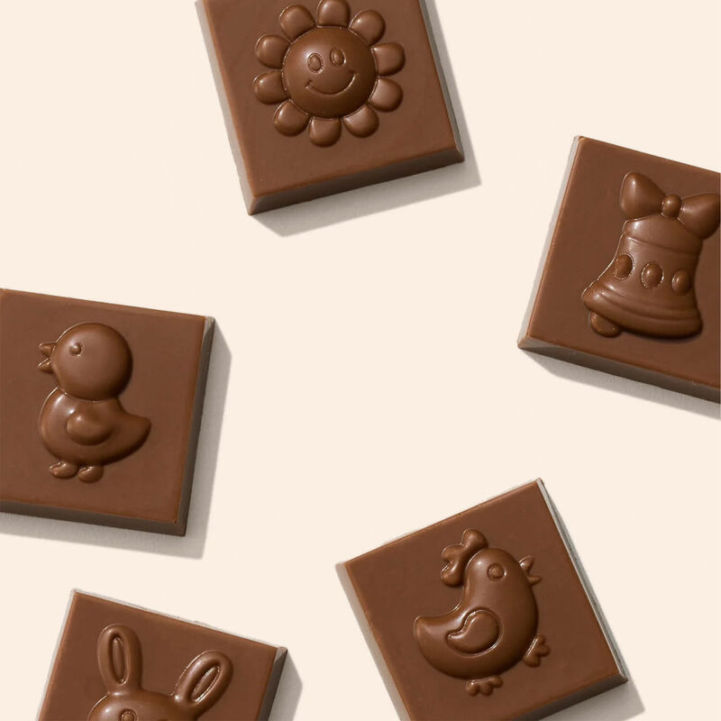 Bennetts of Mangawhai Milk Chocolate Easter Squares 50g image number 1