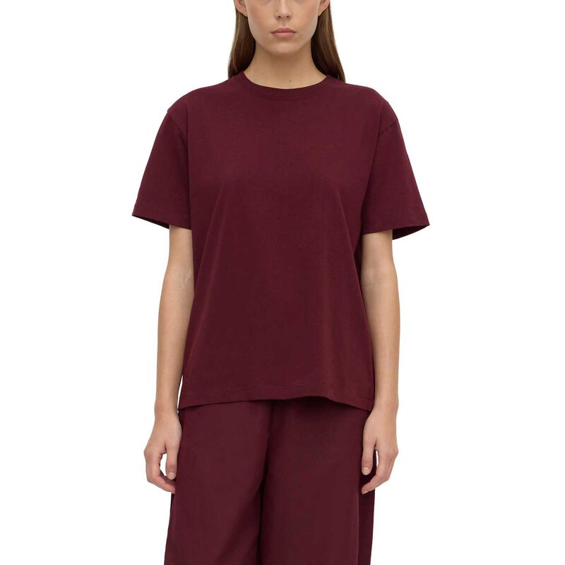Assembly Label Womens Organic Base Tee Merlot image number 0