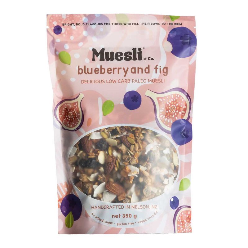 Muesli & Co. Blueberry & Fig Low Carb Paleo Muesli 350g image number 0