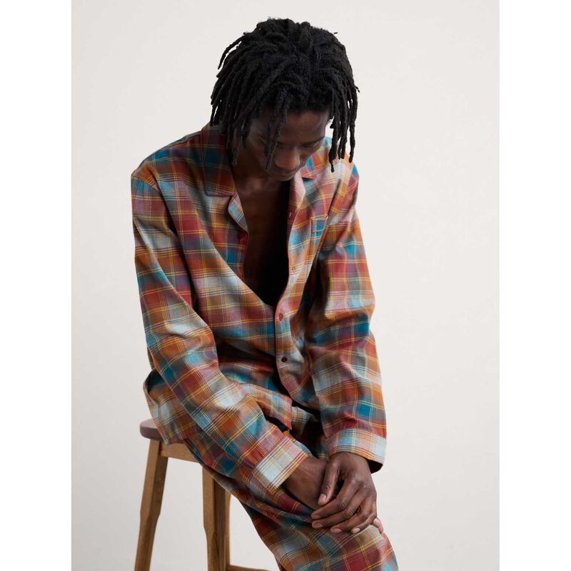 Seasalt Cornwall Netter Pyjama Set Root Cellar Conker image number 3