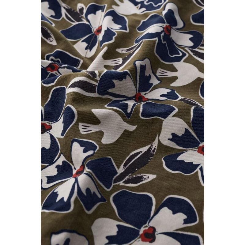 Seasalt Cornwall Forest View Skirt Bird Flower Dark Seagrass image number 2