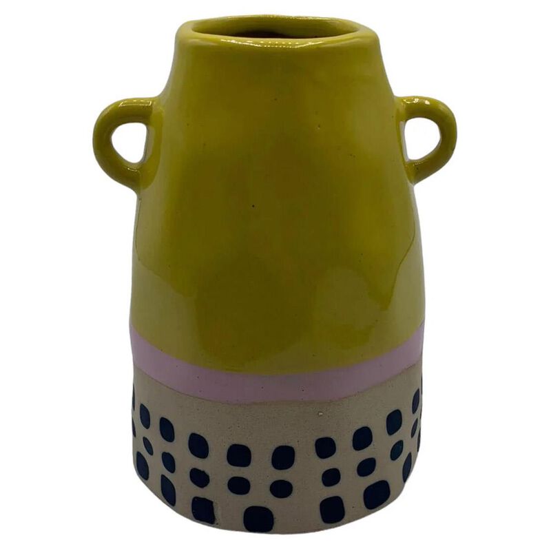 House Of Disaster Bloc Yellow Vase image number 0