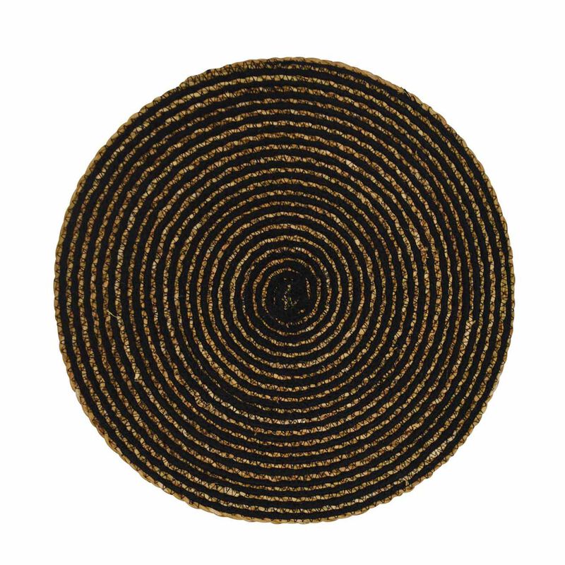 Maytime Round Placemat Simply Black image number 0