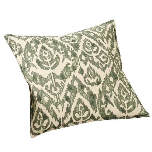 Pottery Barn Bleeker Embroidered Cushion Cover 60cm Green