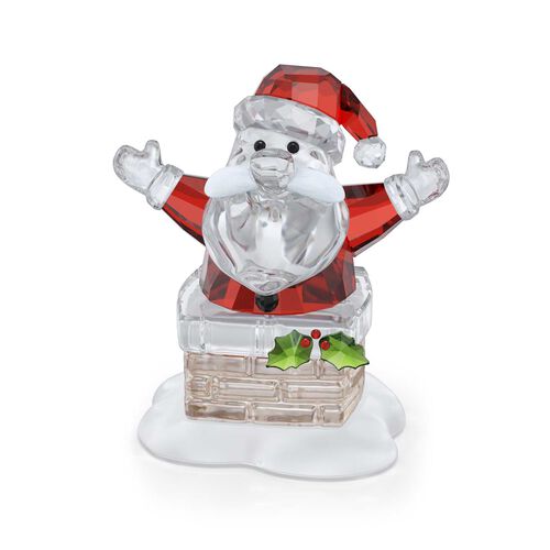 Swarovski Holiday Cheers Santa Claus and Chimney
