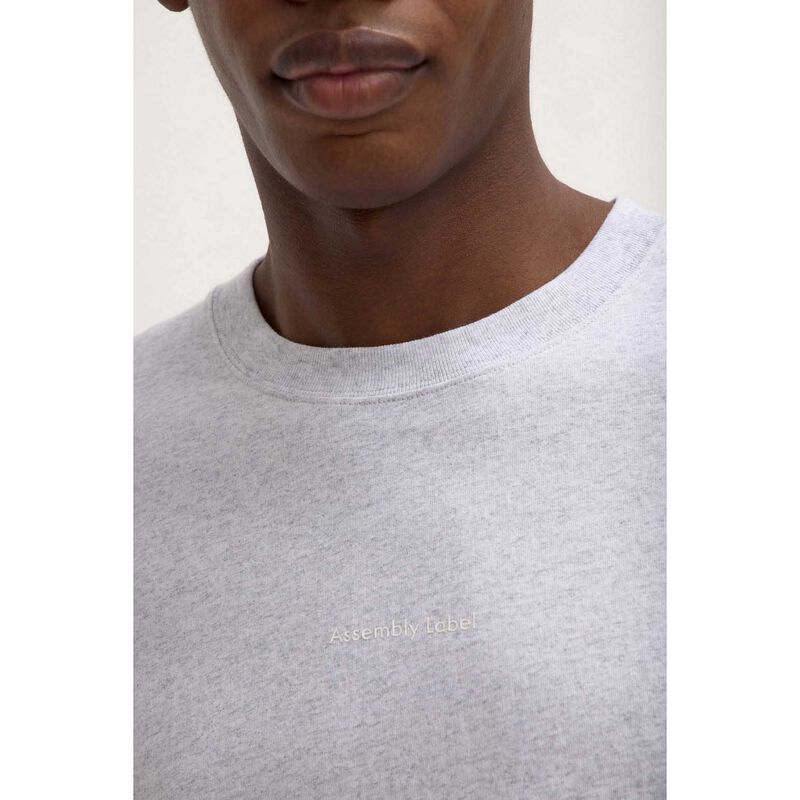 Assembly Label Mens Atelier Logo Tee Heather Grey Marle image number 2