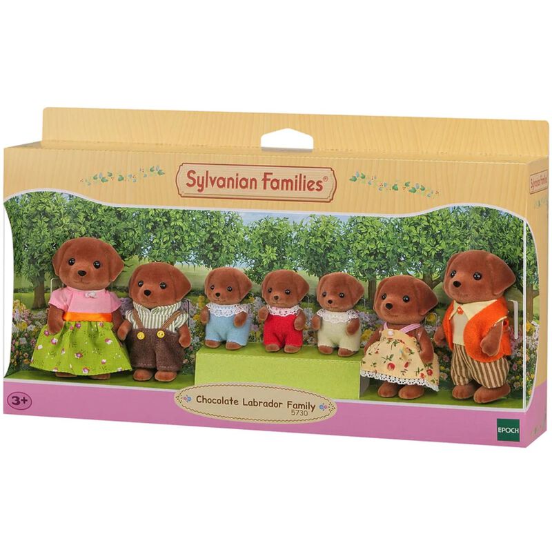 Sylvanian Families Chocolate Labrador Family image number 0