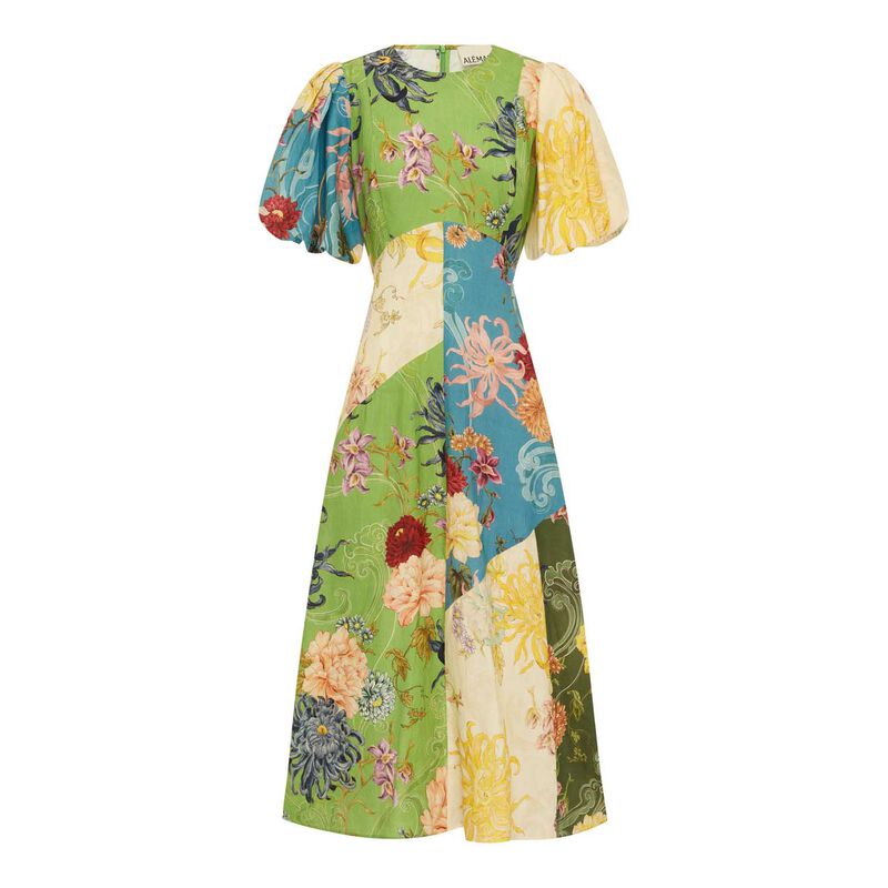 ALÉMAIS Avery Spliced Midi Dress image number 2