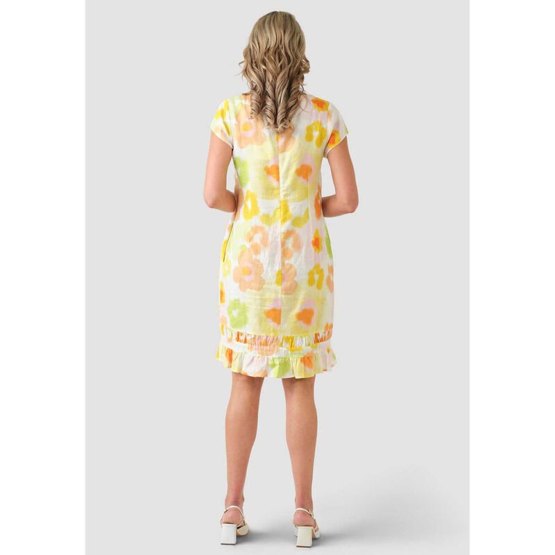 B Essentials Linen Short Sleeve Dress image number 5