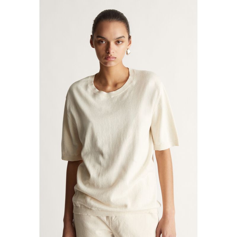 Lee Mathews Cotton Cashmere Oversized Tee image number 2