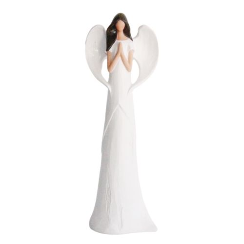 Angel Standing Praying White 11.8 Inch