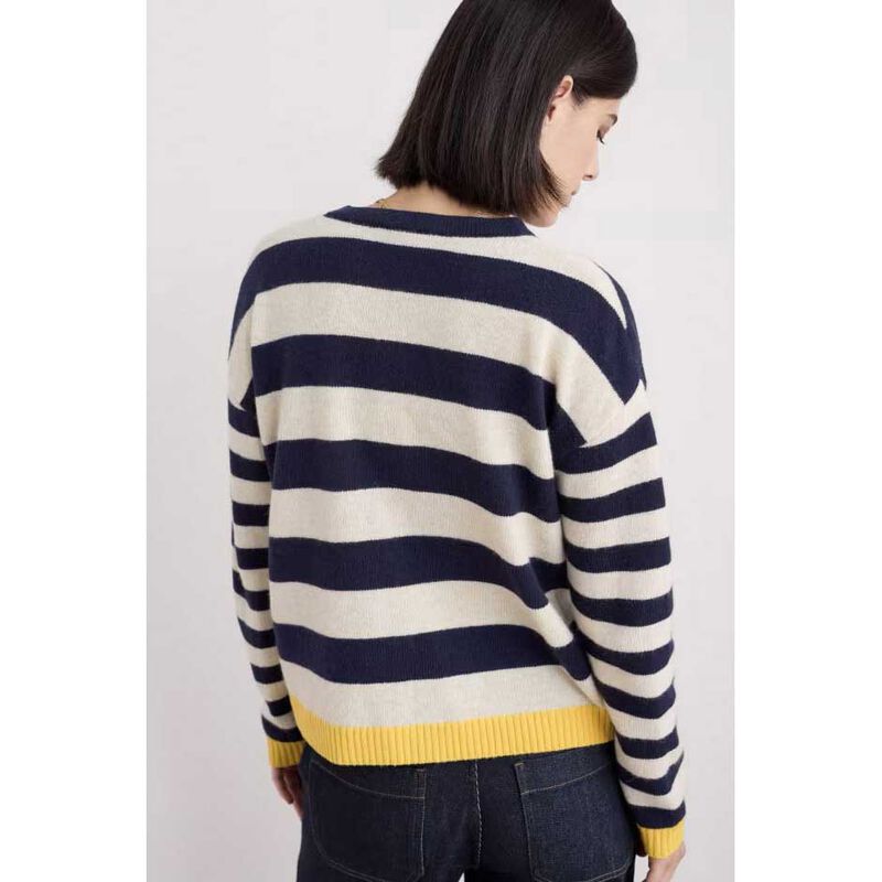 Seasalt Cornwall Pinwell Cardigan Bright Shape Maritime Mix image number 1