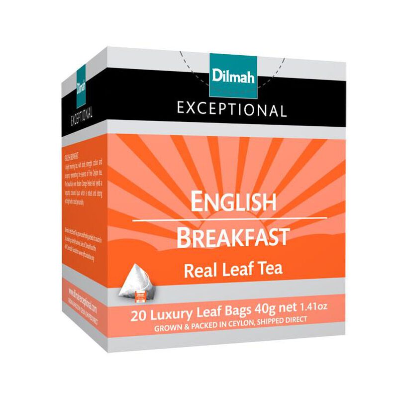 Dilmah Exceptional English Breakfast Tea Bags 20s image number 0
