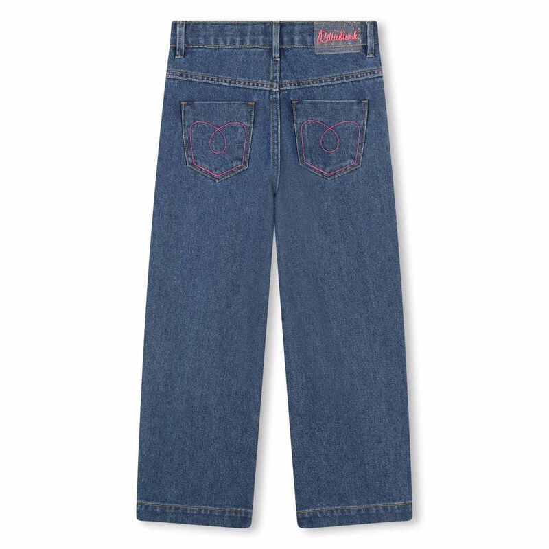 Billieblush Glittered Denim Trousers 5Y - 6Y image number 2
