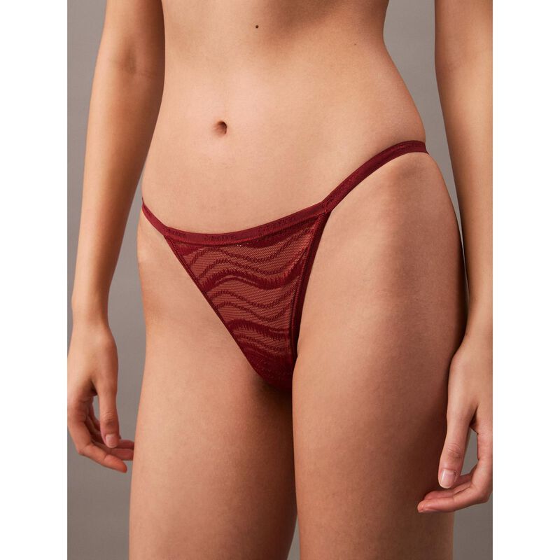 Calvin Klein Sheer Lace String Thong image number 2
