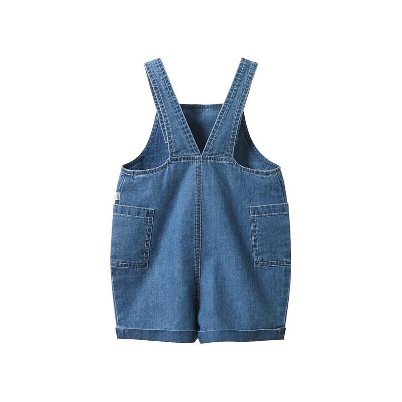 Nature Baby Tucker Shortie Overalls Chambray image number 1